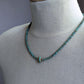 men's rondelle turquoise bead necklace