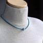 men's 4mm genuine turquoise bead necklace