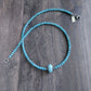 natural blue turquoise beaded necklace