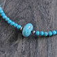 men's large turquoise bead necklace