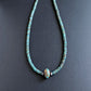 men's large natural turquoise stone necklace