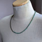 men's 24 inch turquoise bead and chain necklace