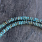 men's 5mm rondelle bead turquoise necklace
