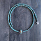 men's genuine turquoise bead necklace