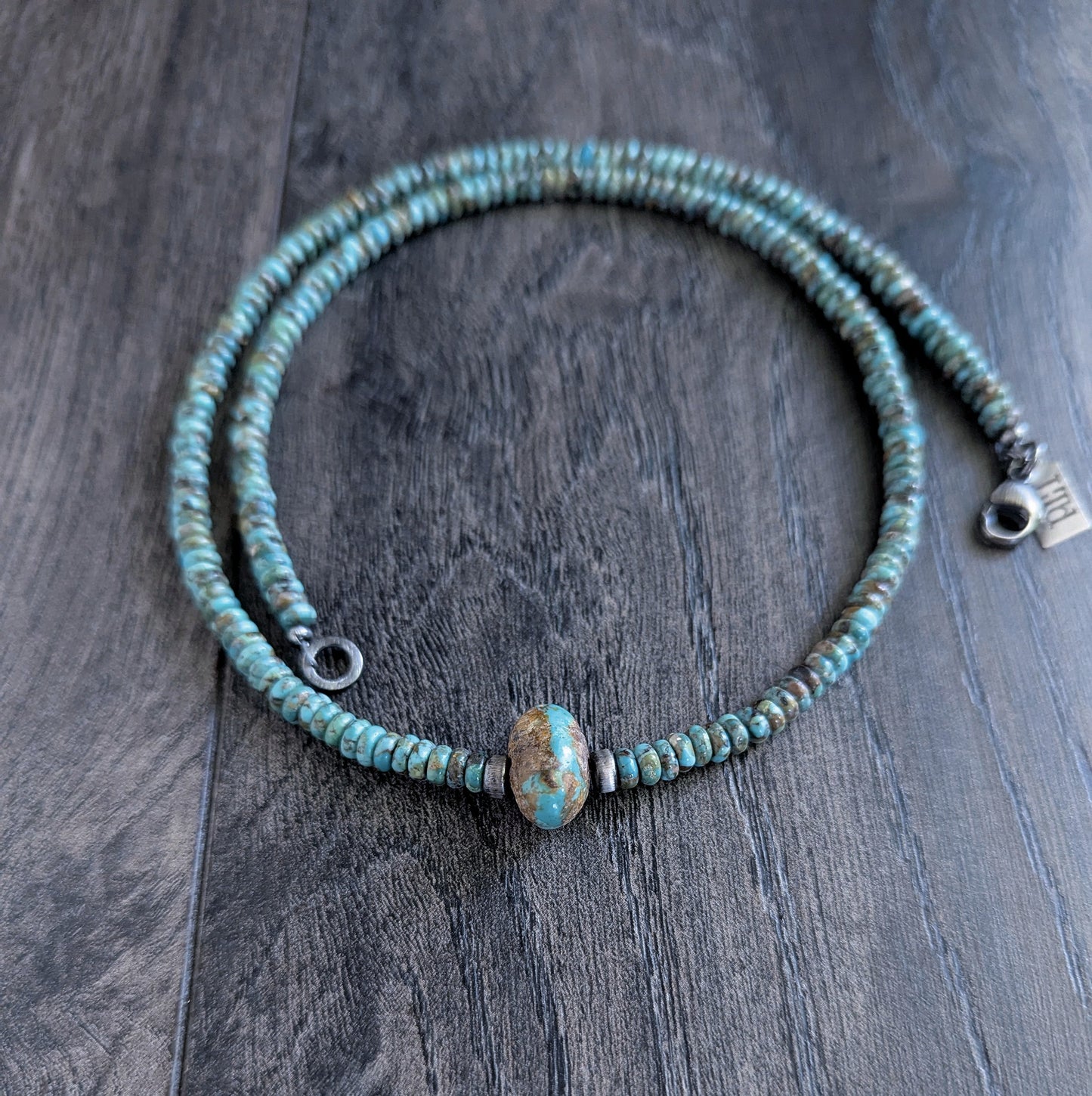 Nevada #8 turquoise stone necklace