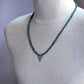 men's turquoise bead necklace with longhorn pendant