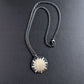 Brass Sun Sterling Silver Pendant on Chain