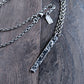 men's unique silver pendant necklace