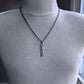 men's narrow sterling silver pendant necklace