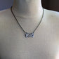 men's rustic reticulated sterling silver pendant necklace