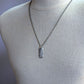 men's rustic sterling silver pendant on chain
