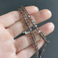 micro faceted cube bead necklace