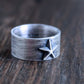 men's size 9 silver star ring