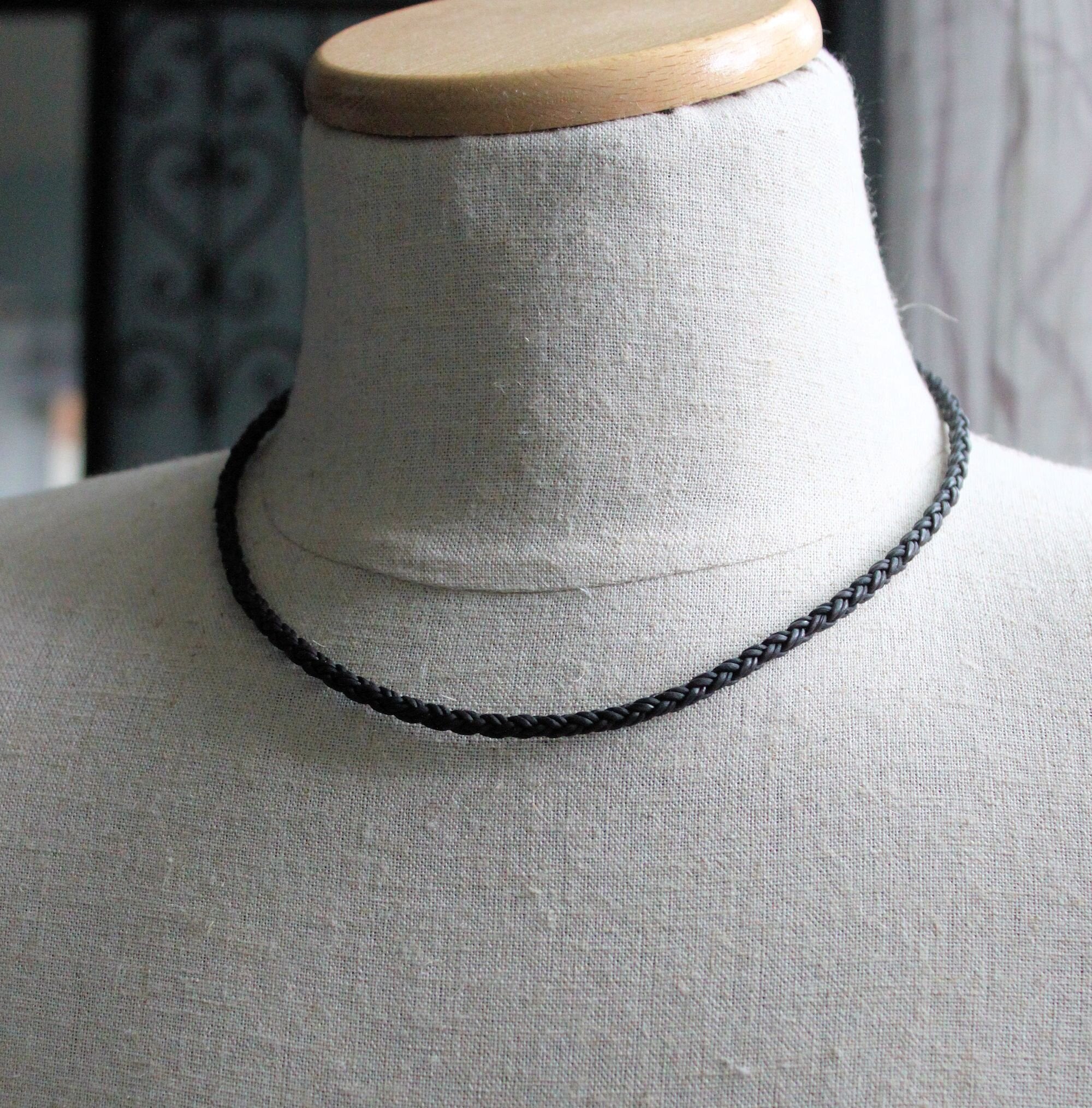 Mens on sale braided necklace