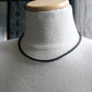 men's 4mm black braid necklace