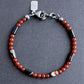 Men's 4mm agate bead bracelet