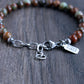 Men's 6mm adjustable bead bracelet
