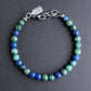 Men's Azurite bead bracelet