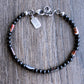 Men's 4mm tube bead bracelet