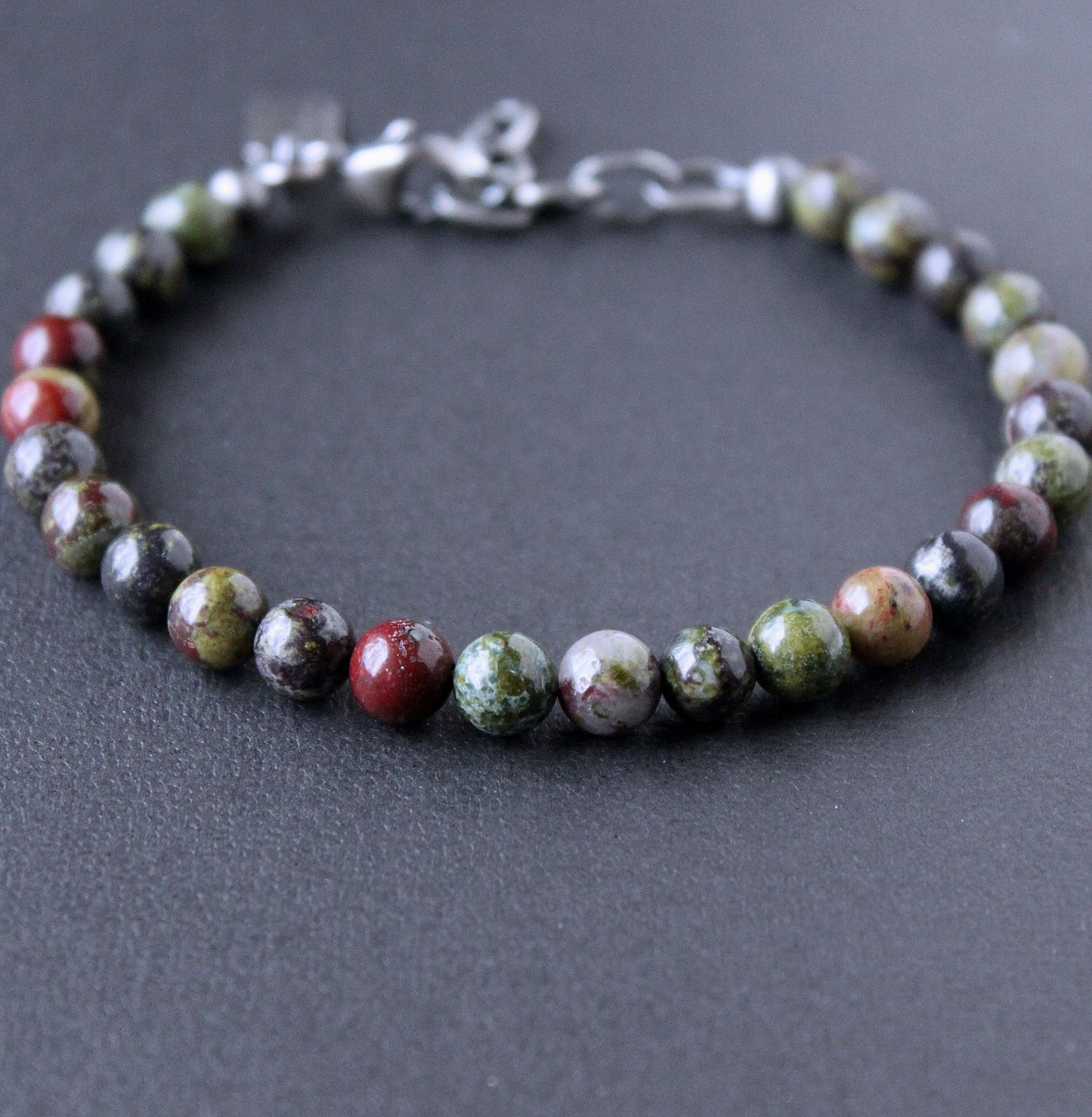 Men's Dragon Blood Gemstone bracelet