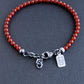 men's adjustable 4mm bead bracelet