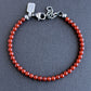 men's adjustable 4mm bead bracelet