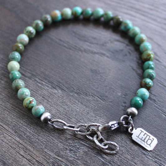 men's adjustable bead bracelet