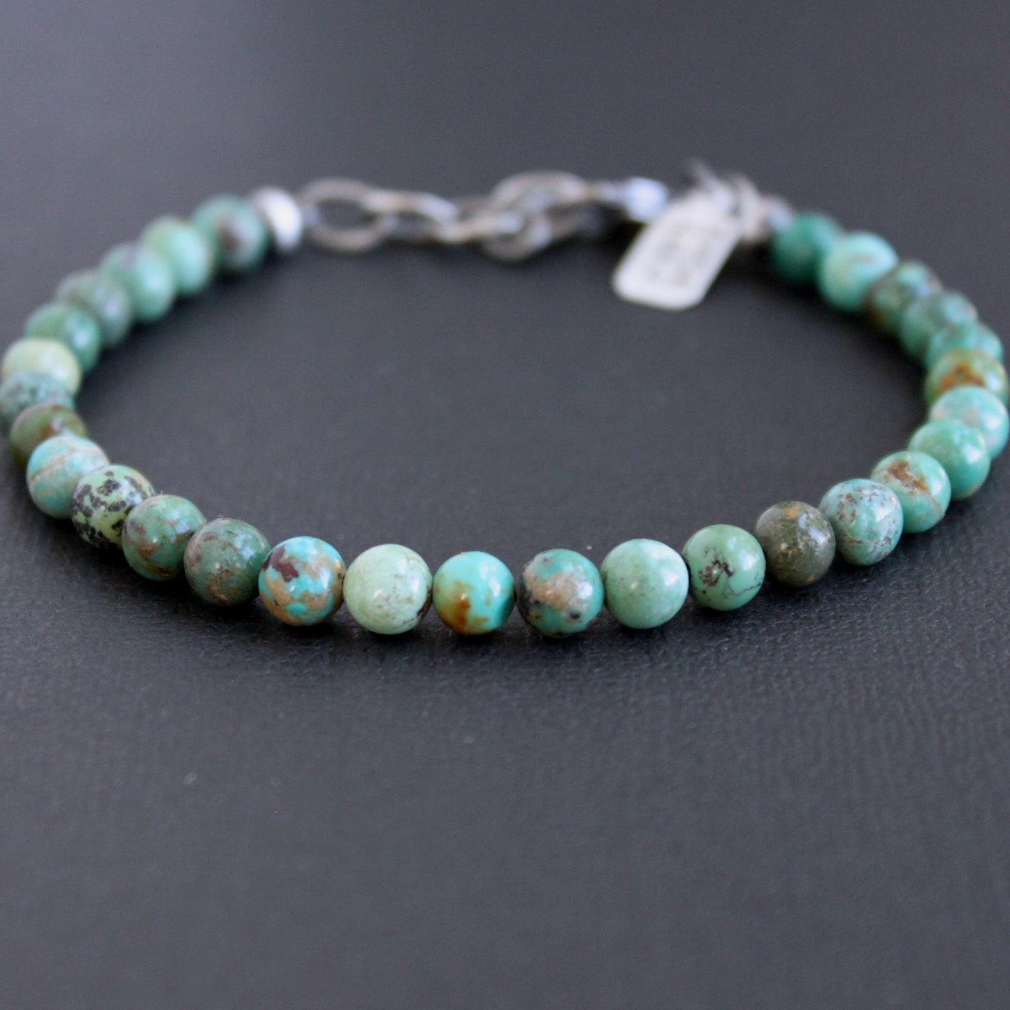men's turquoise bead bracelet