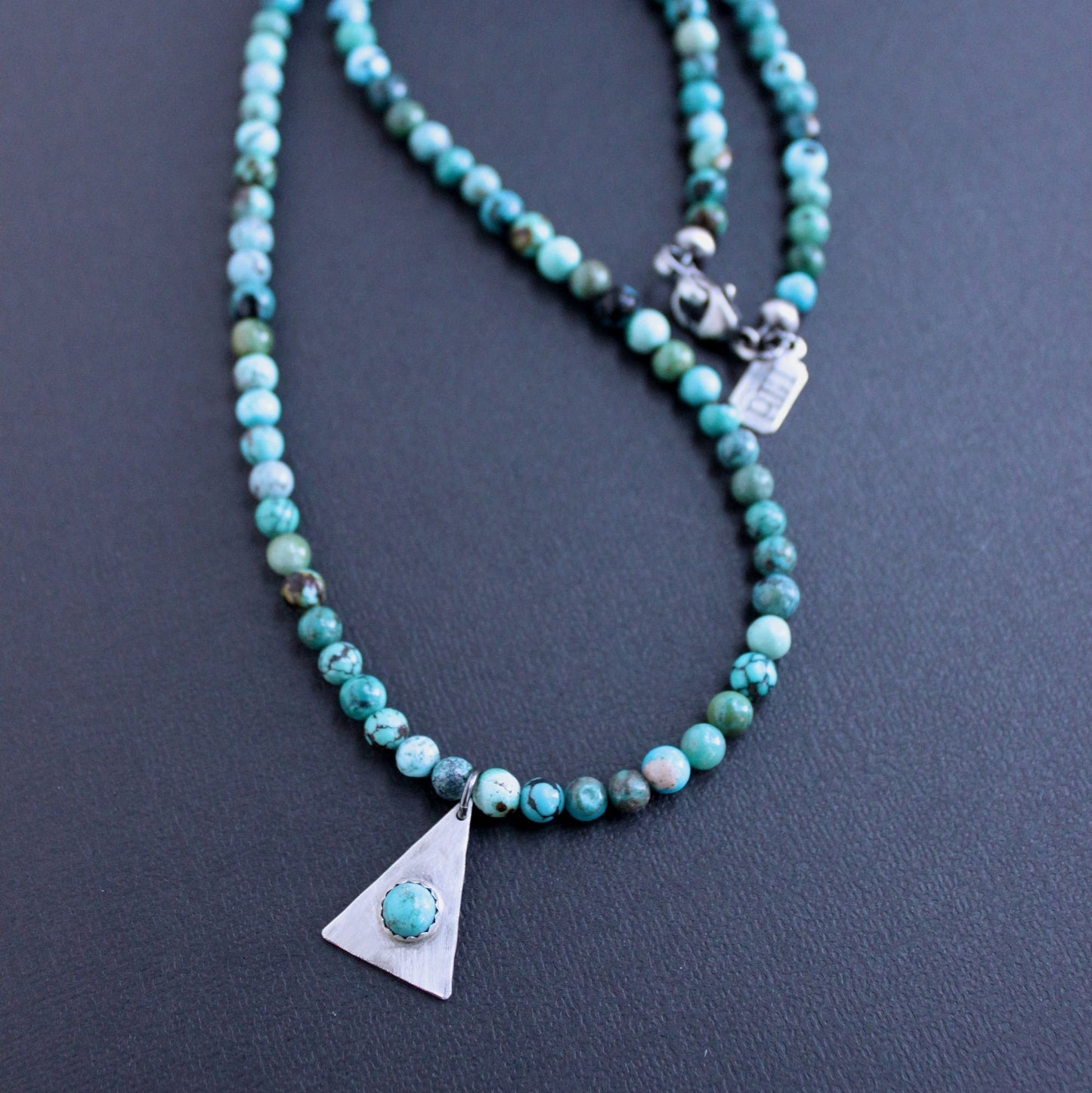 men's 5mm turquoise bead necklace