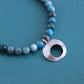 men's silver medallion beaded necklace 
