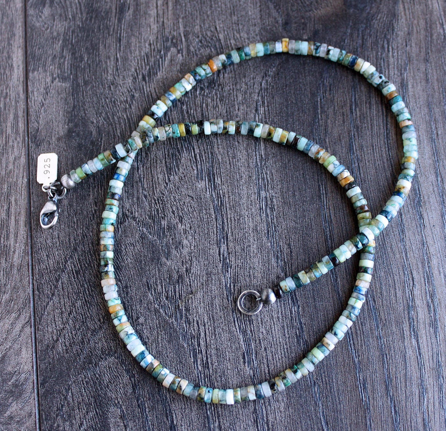 Men's Heishi bead necklace