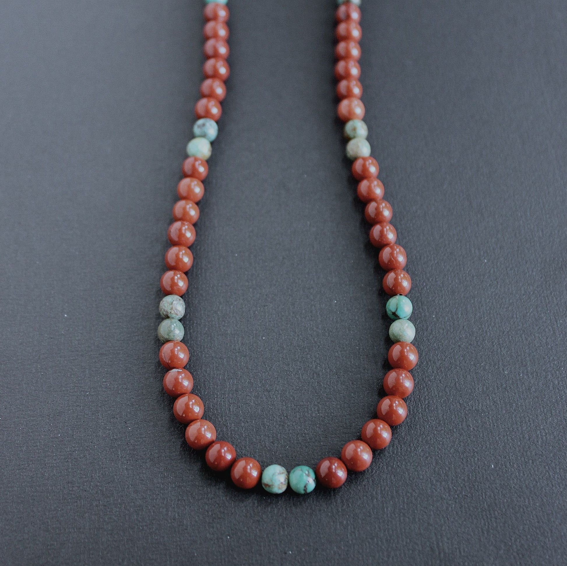 Men's 6mm Red Bead Necklace