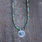4mm Hubei turquoise bead necklace