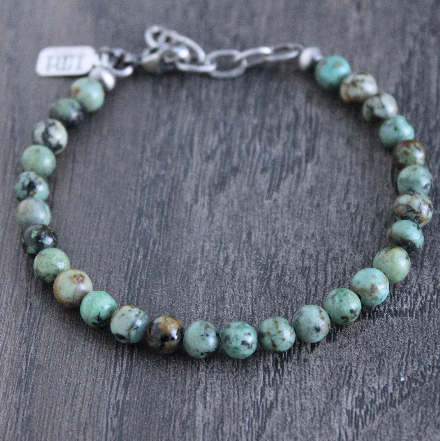 men's african turquoise bracelet