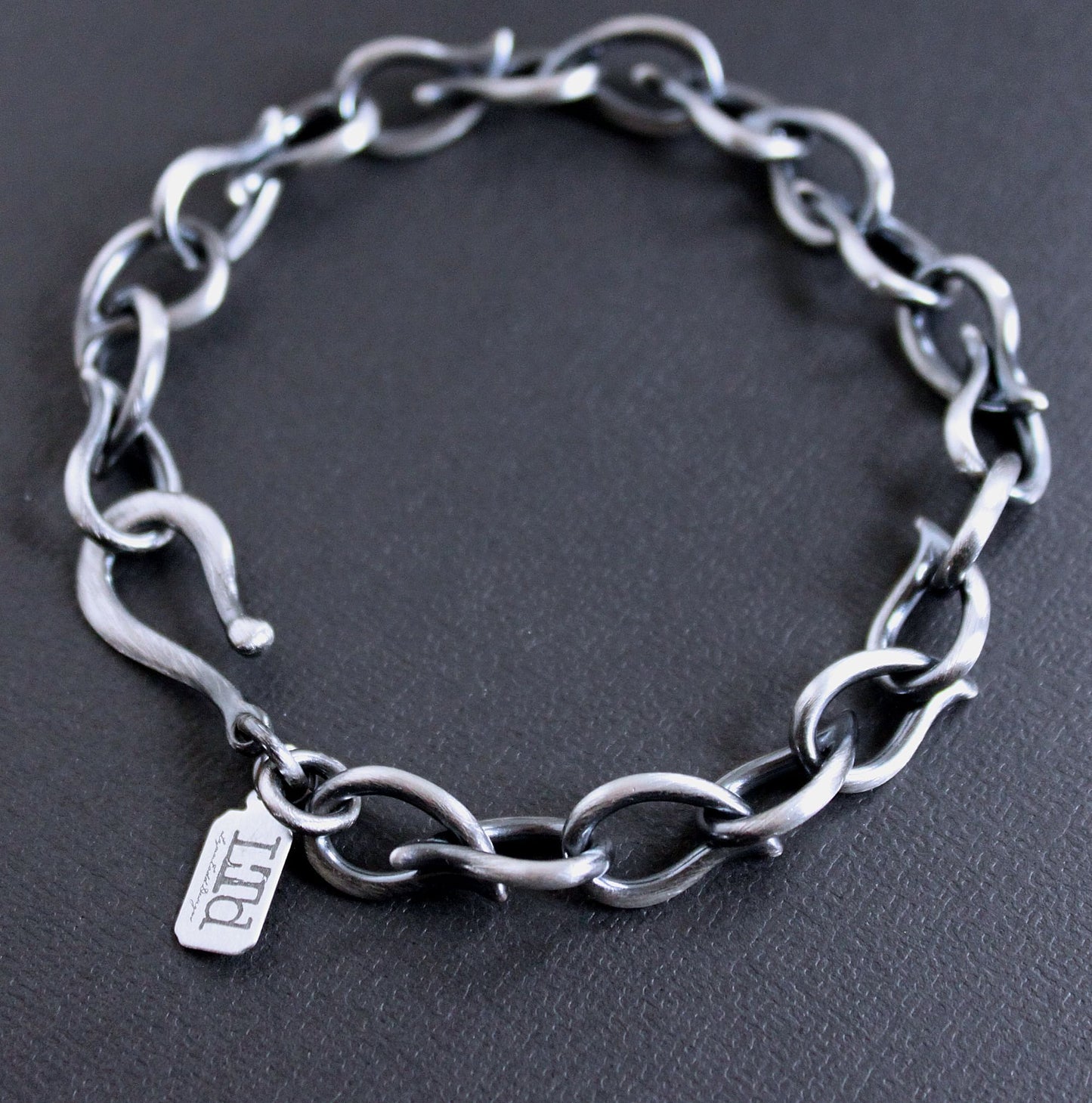 mens flame chain bracelet