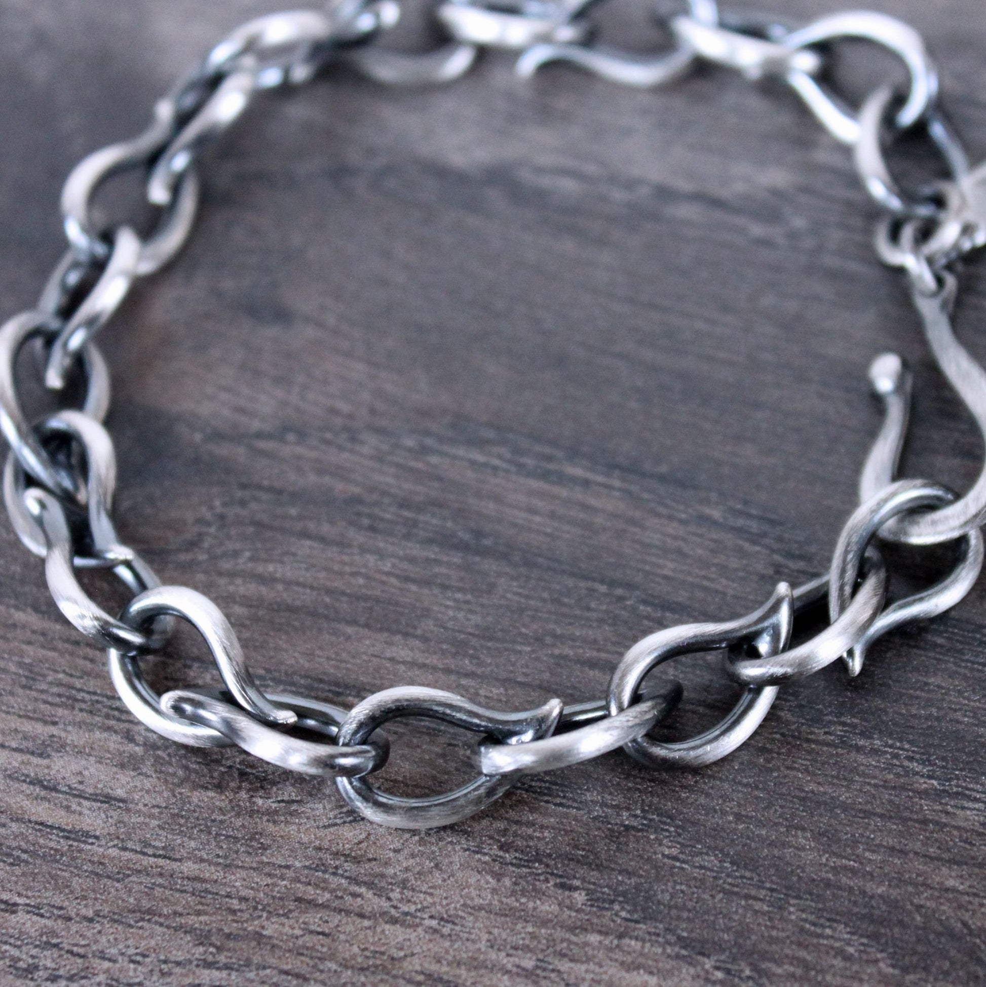men's silver chain bracelet