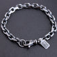heavy sterling silver chain bracelet