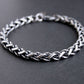 men's heavy silver wheat chain