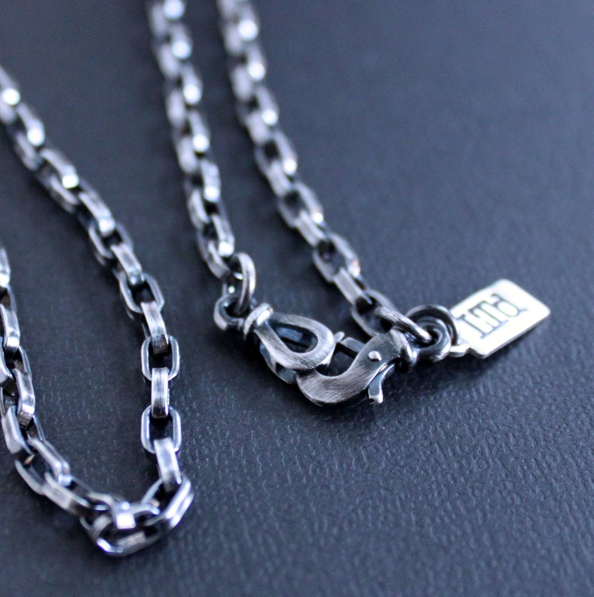 mens sterling silver chain necklace