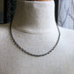 mens flat wire silver chain