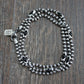 men's onyx bead ball chain necklace