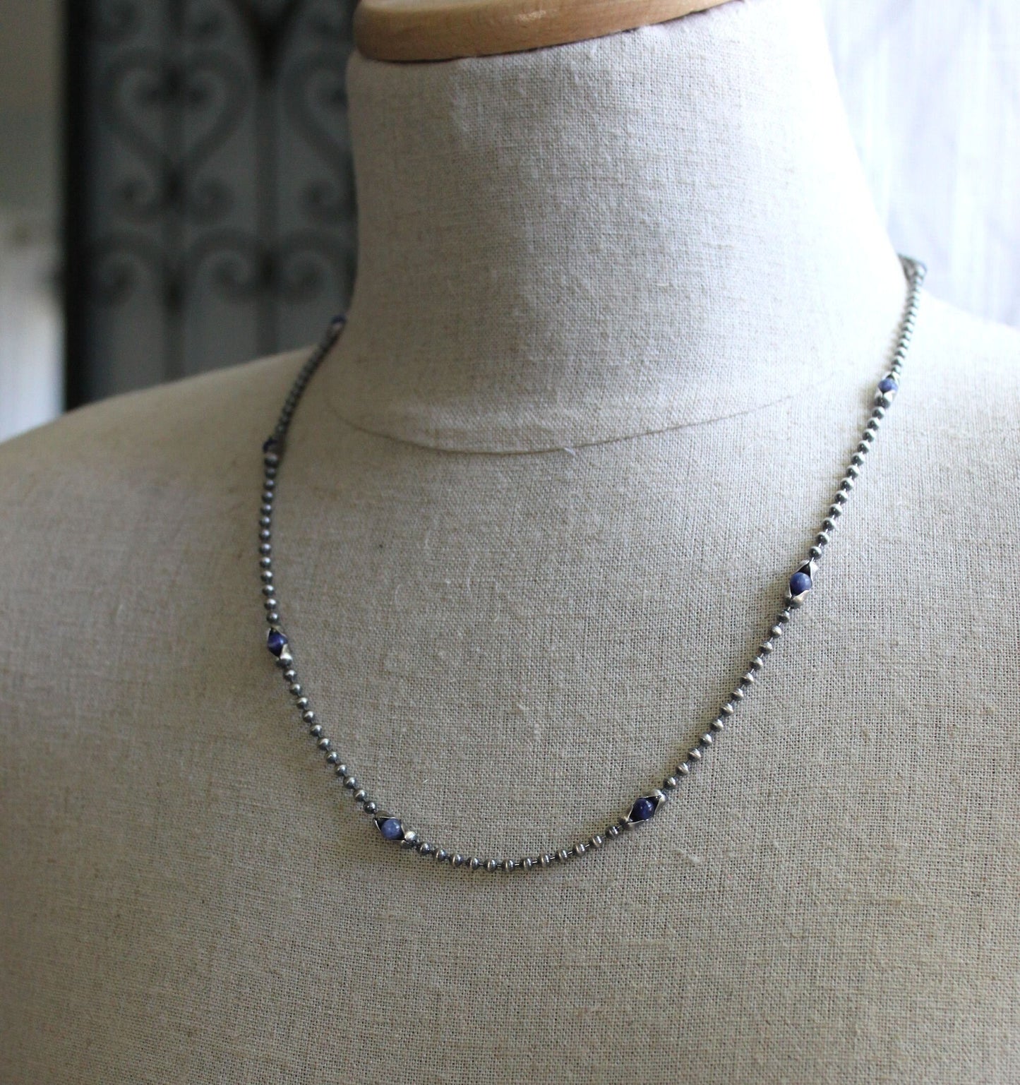 Men's Hybrid Chain Bead Necklace