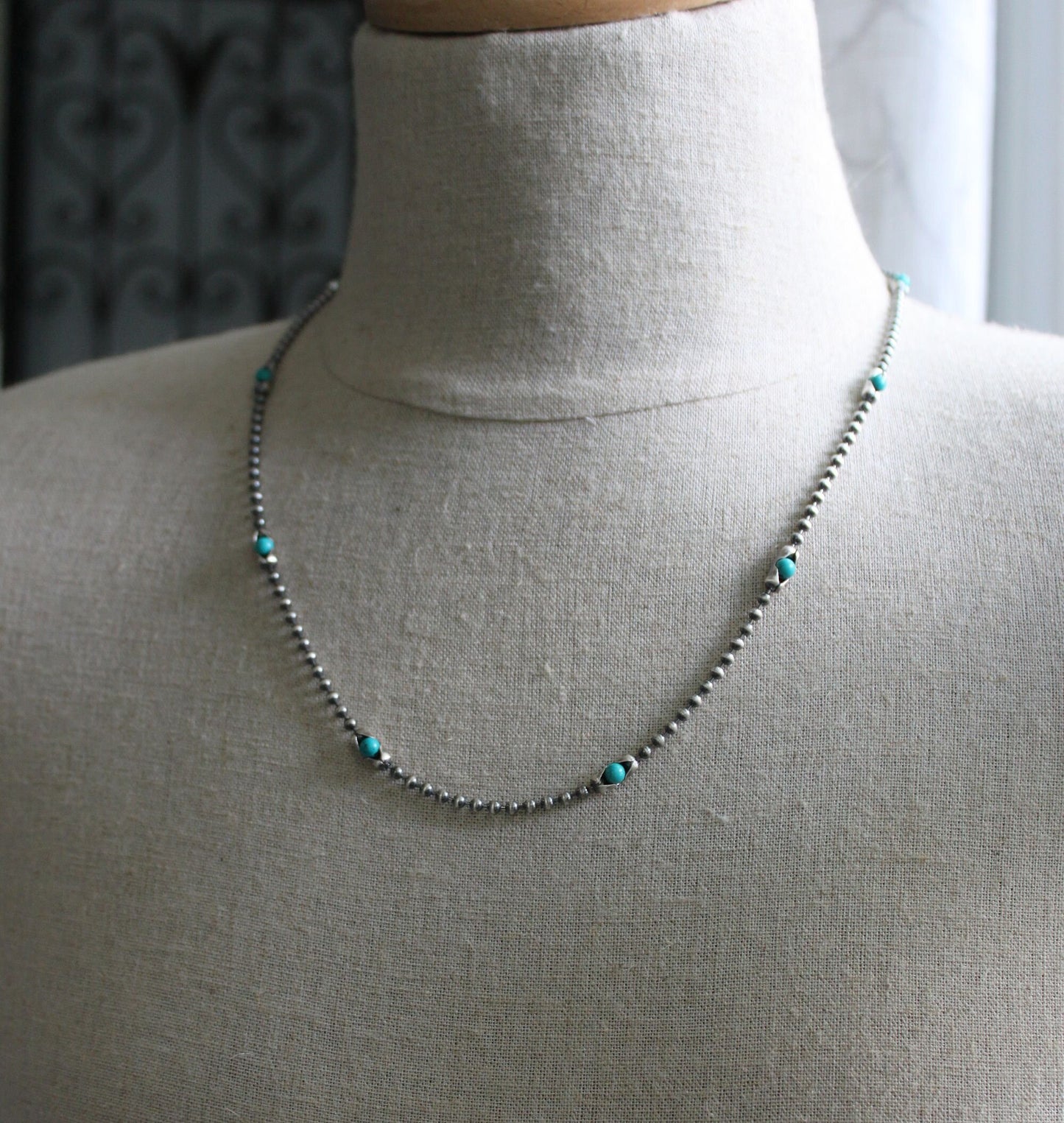 Men's Turquoise Bead Necklace