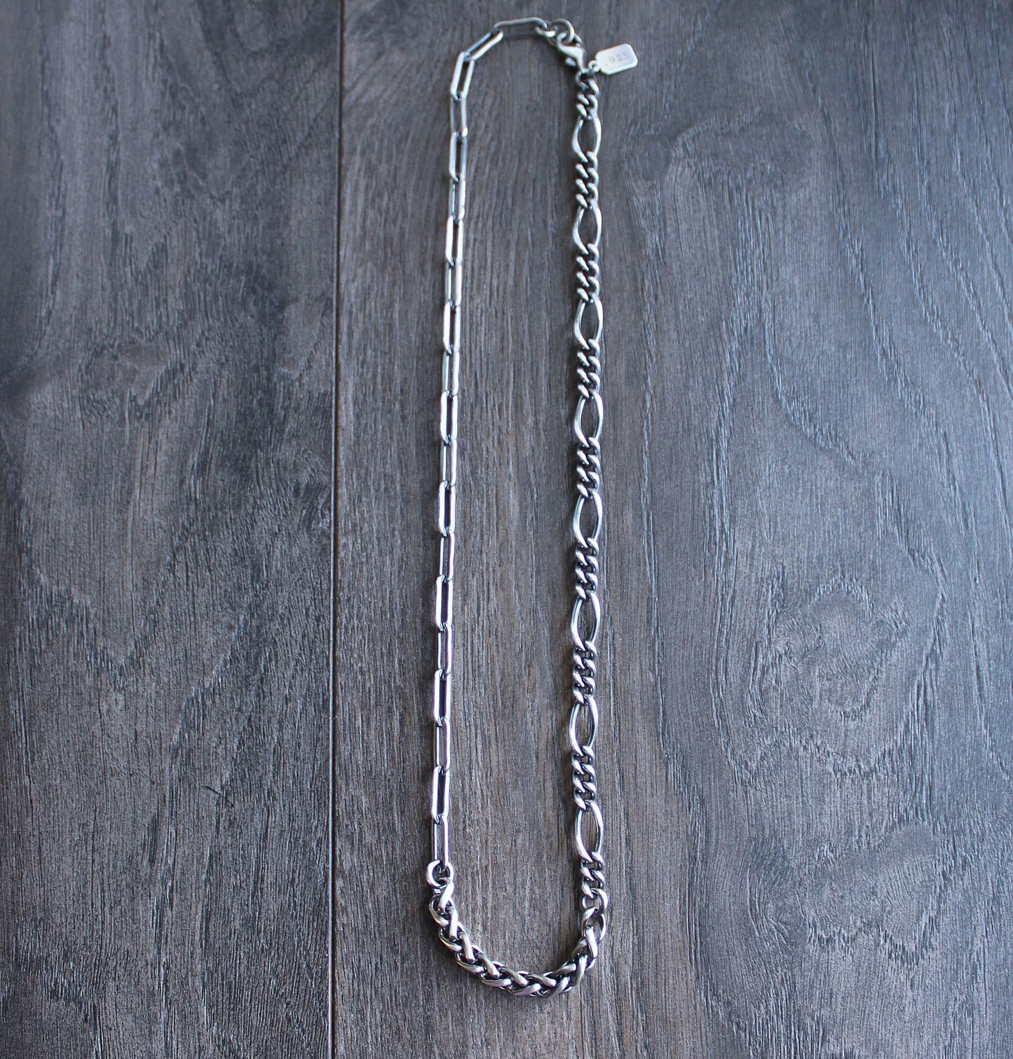 Men's sterling silver heavy chain necklace