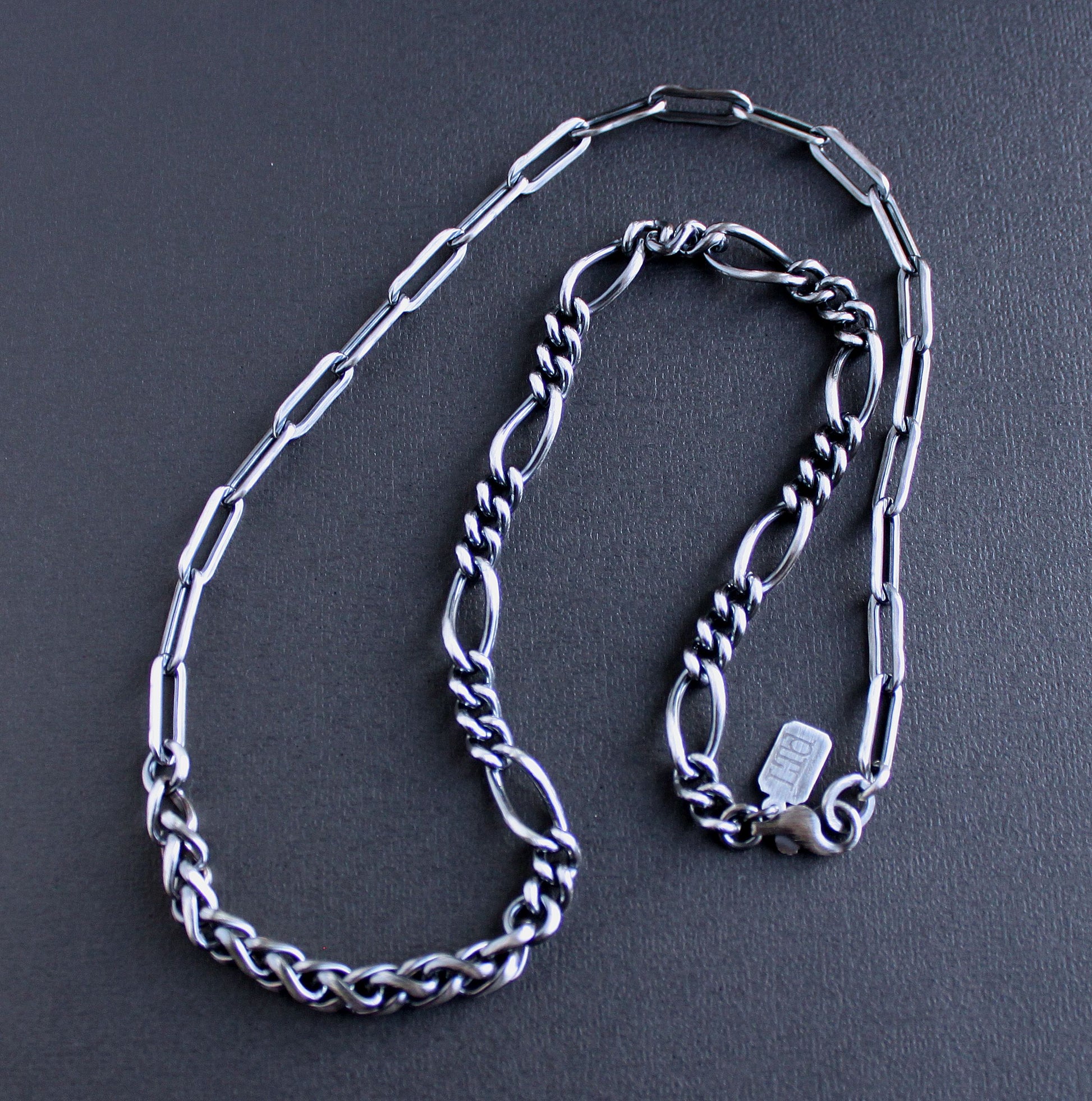 Figaro Wheat Paperclip chain necklace