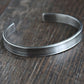 men's 8mm silver cuff bracelet