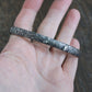 handmade rustic sterling silver cuff