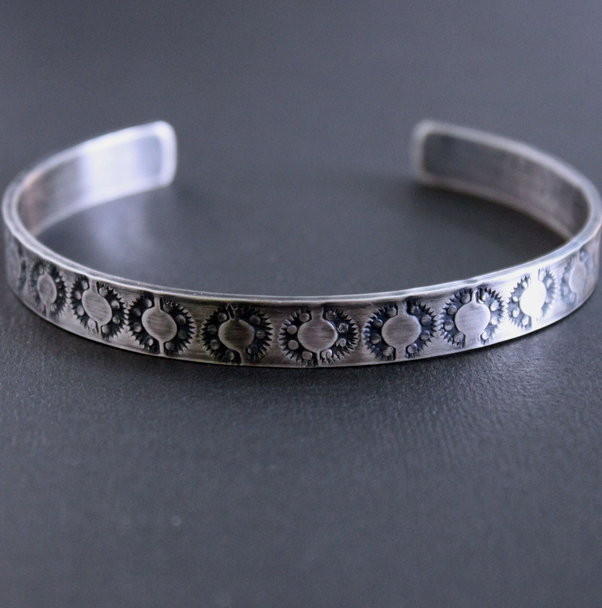 men's stamped cuff bracelet