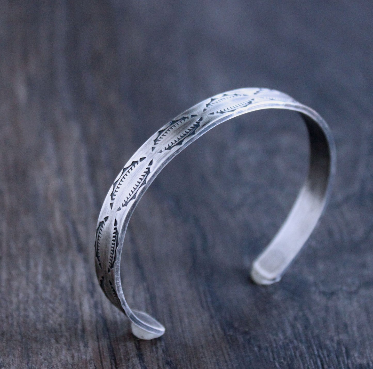 men's design stamped bracelet