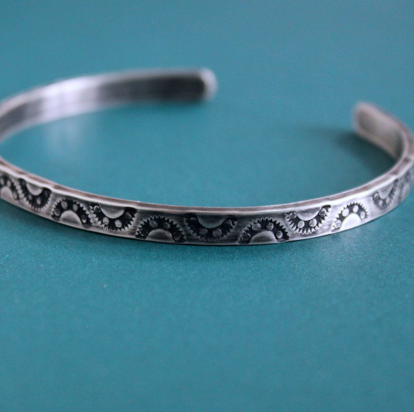 6mm sterling silver cuff bracelet